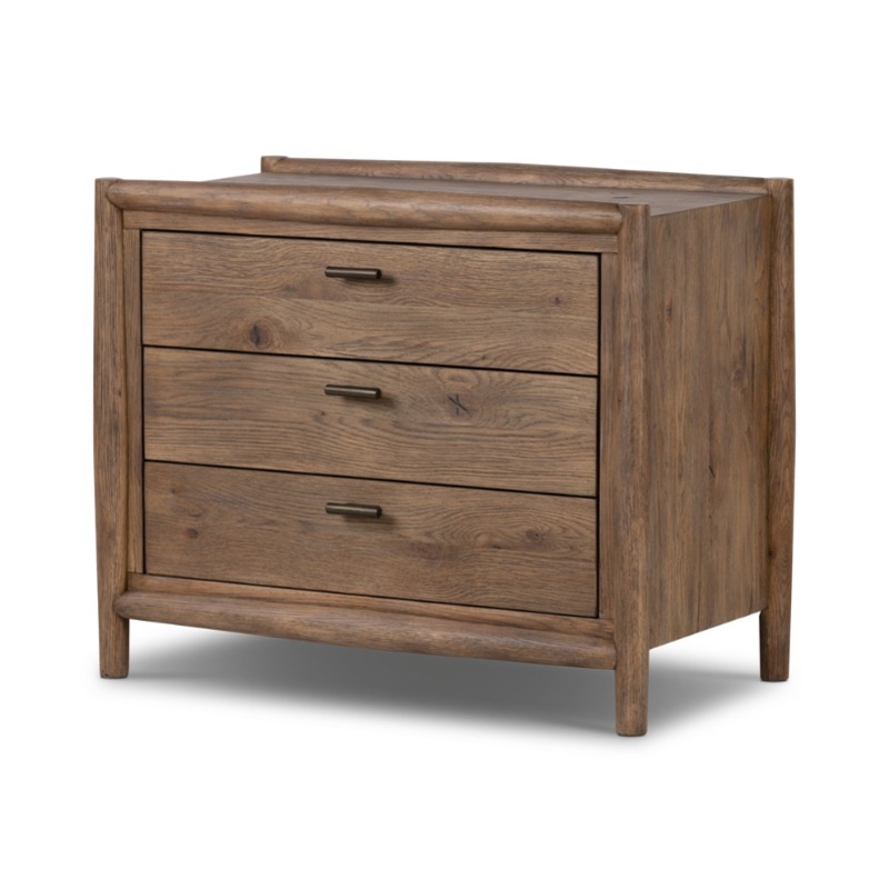 Glenview Nightstand – Weathered Oak