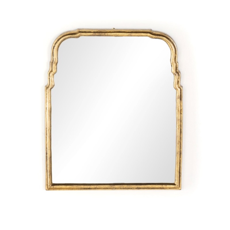 Loire Mirror – Antiqued Gold Leaf