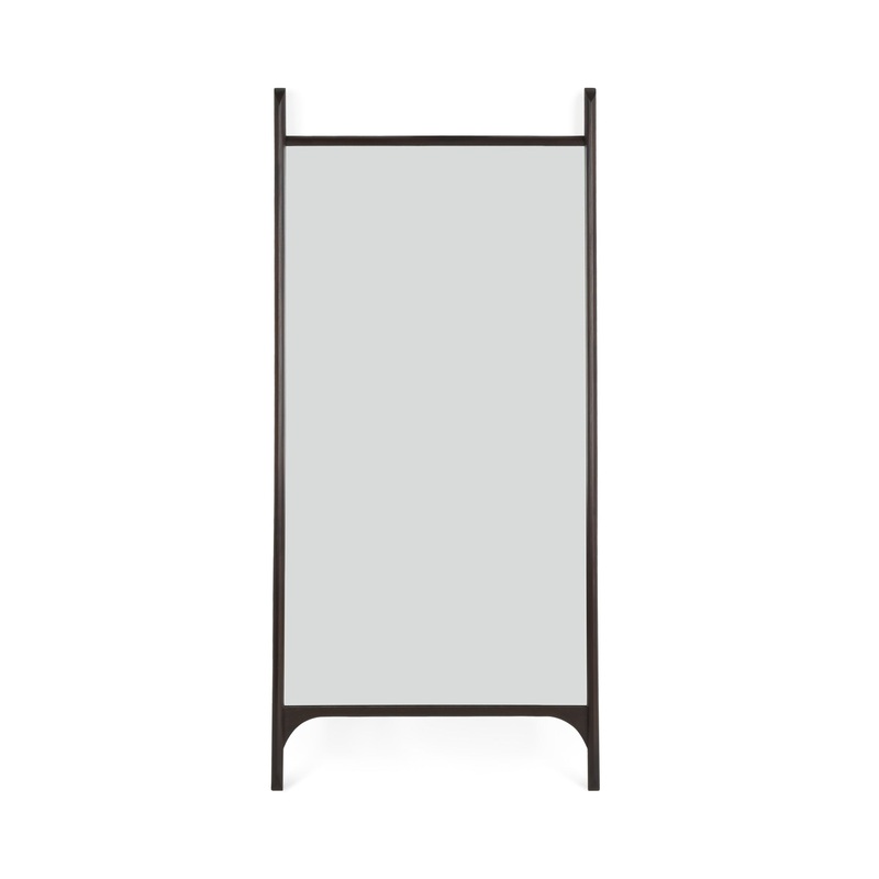 PI Floor Mirror – Mahogany Dark Brown
