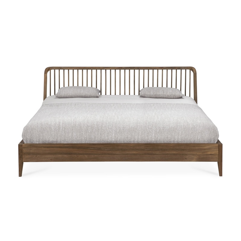 Spindle Bed, Queen – Reclaimed Teak