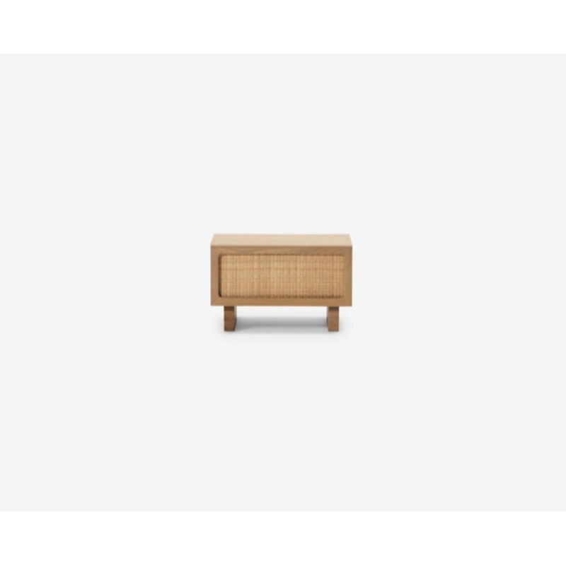 Stadium Single Drawer Nightstand – Oak
