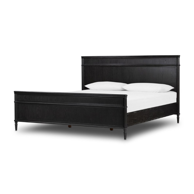 Toulouse Bed – Distressed Black