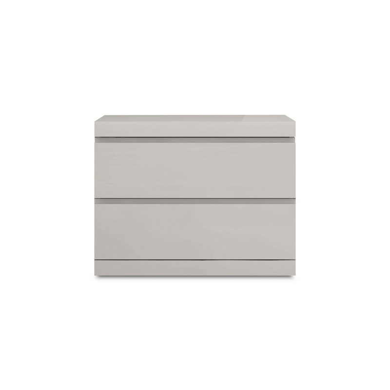 Anna Small Nightstand – Light Grey – IN STOCK