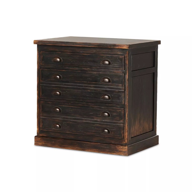 Architects Cabinet – Distressed Black Veneer