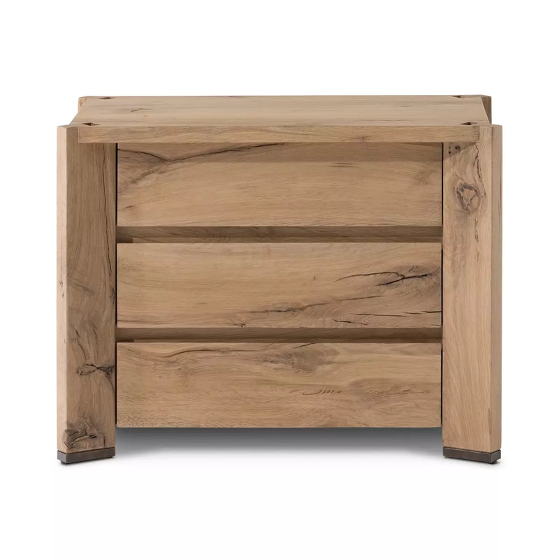 Cassio Nightstand – Natural Reclaimed French Oak