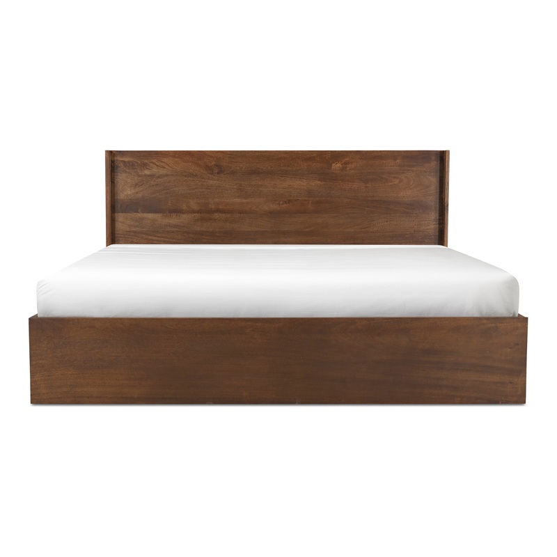 Everett King Bed – Dark Brown
