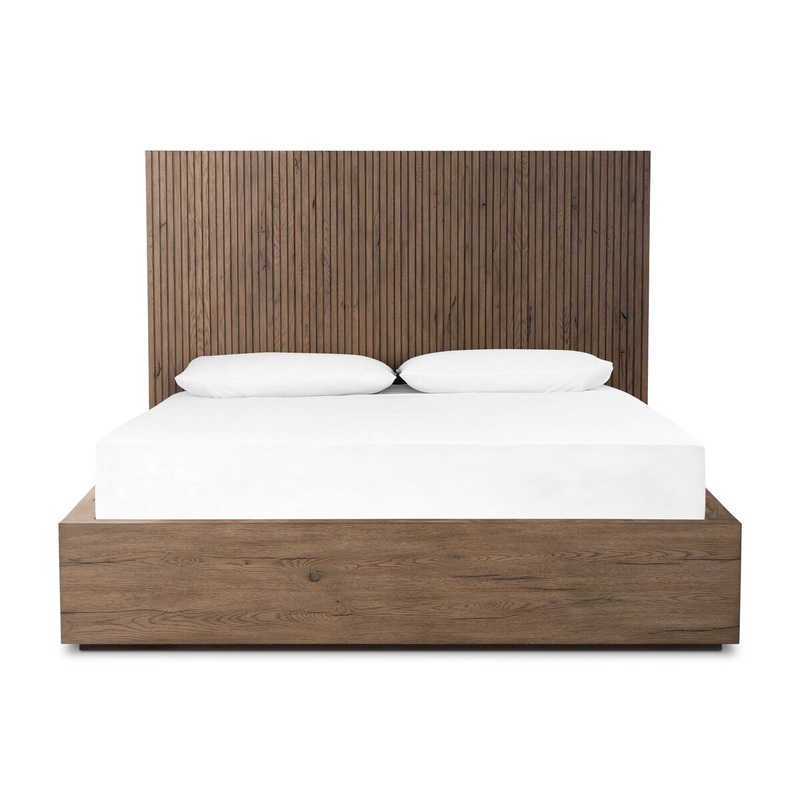 Leo King Bed – Rustic Grey