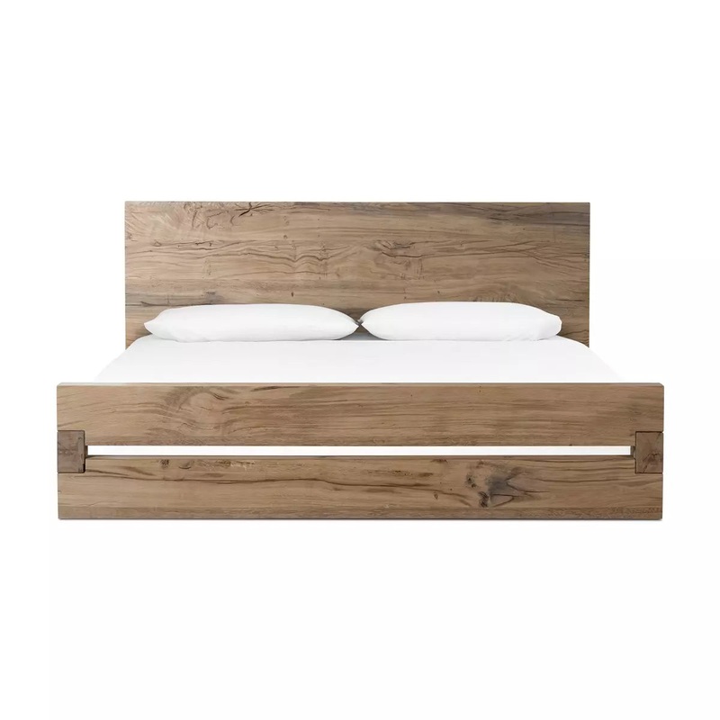 Lia Bed – Queen – Natural Reclaimed French Oak