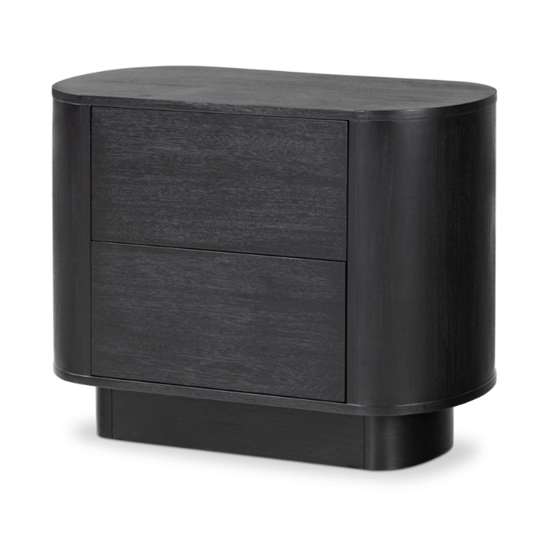Paden Nightstand – Aged Black Acacia