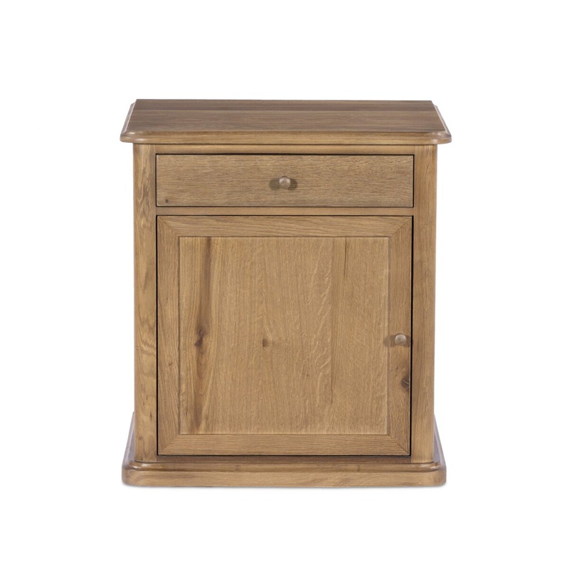 Poppy Left Nightstand – Saddle Brown