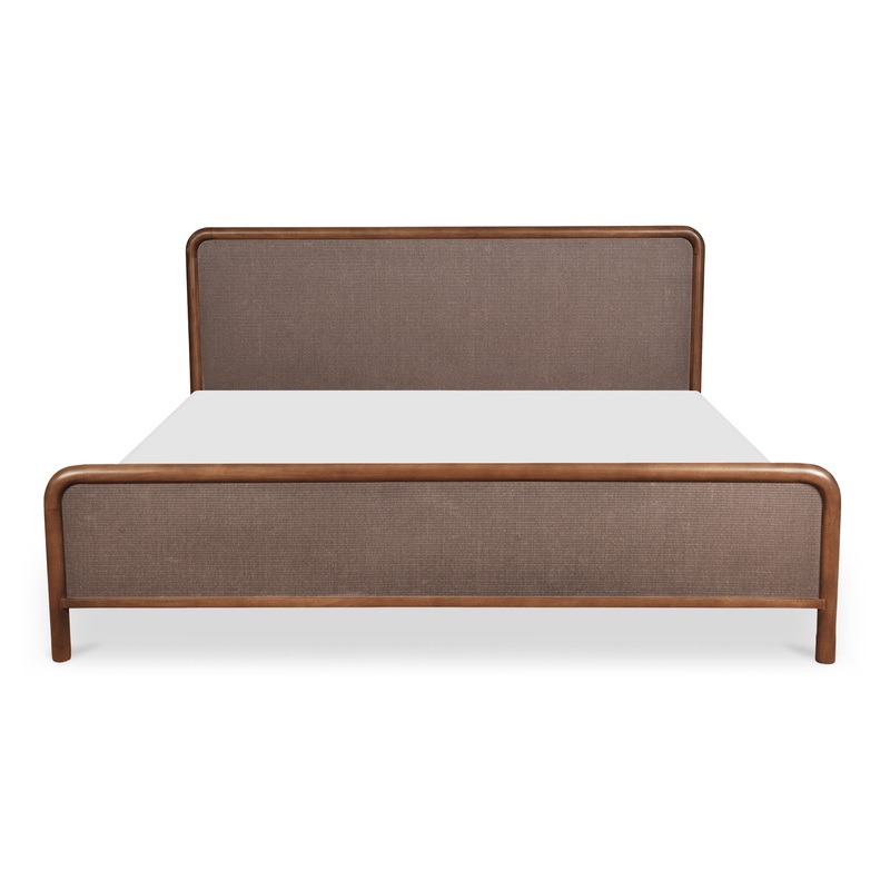 Rye Queen Bed Warm Brown