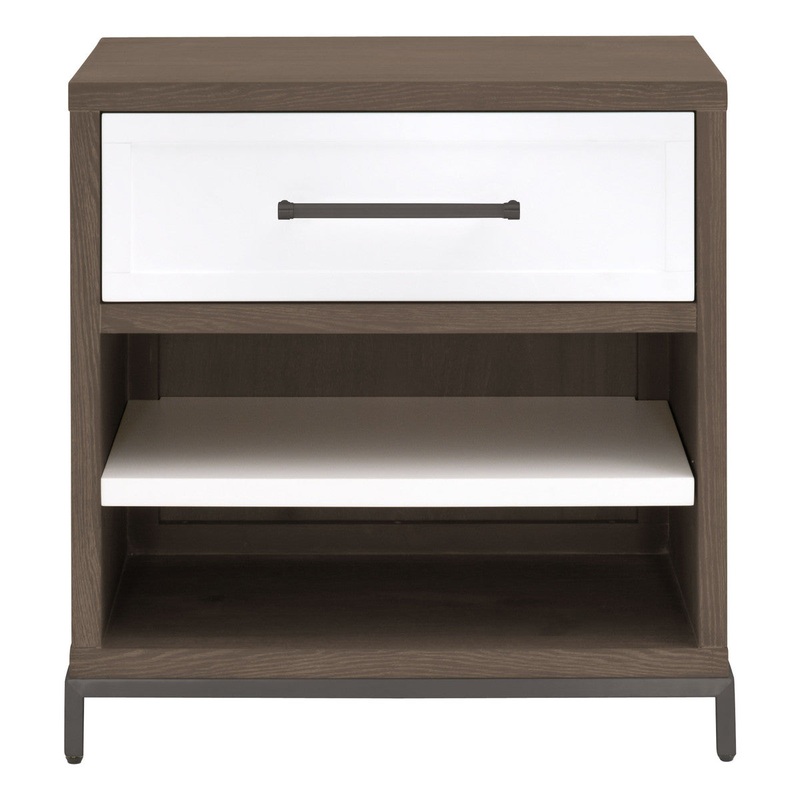 Wrenn 1- Drawer Nightstand – Burnished Brown