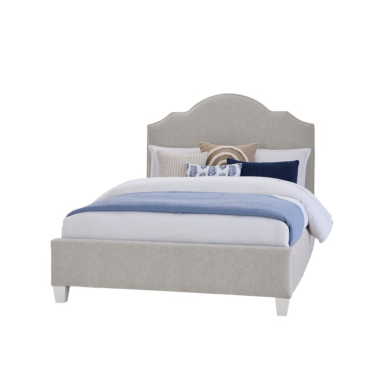 Tide & Timber – Upholstery Bed In Gray Antelope Fabric