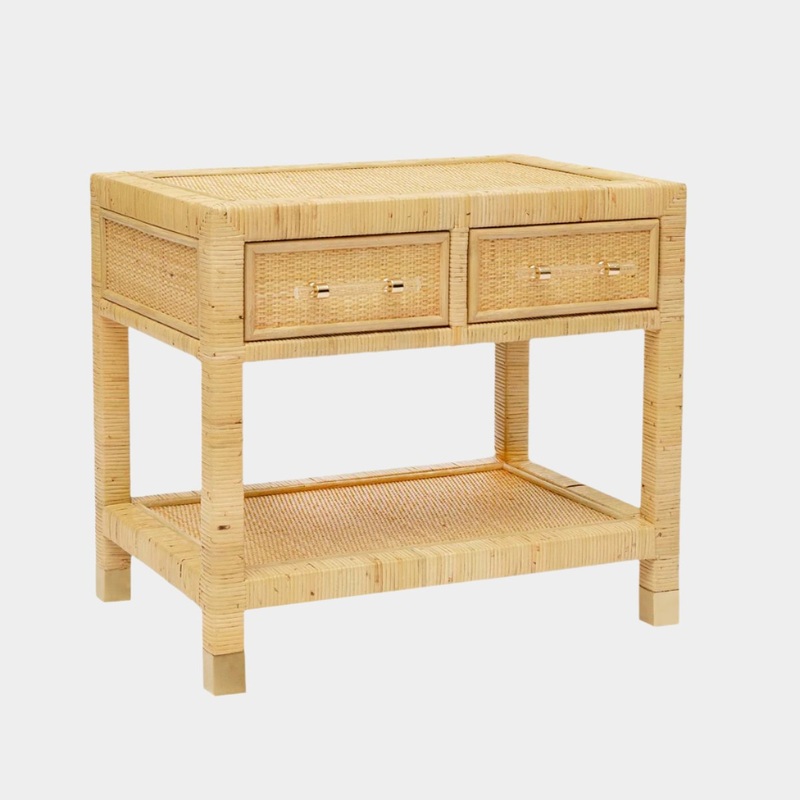 Amara Natural Rattan Nightstand