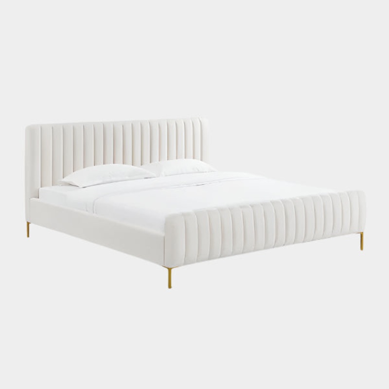 Angela Upcycled Linen Bed