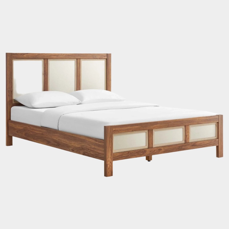 Capri Wood Grain Platform Bed