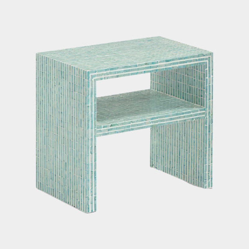 Derry Capiz Shell Nightstand