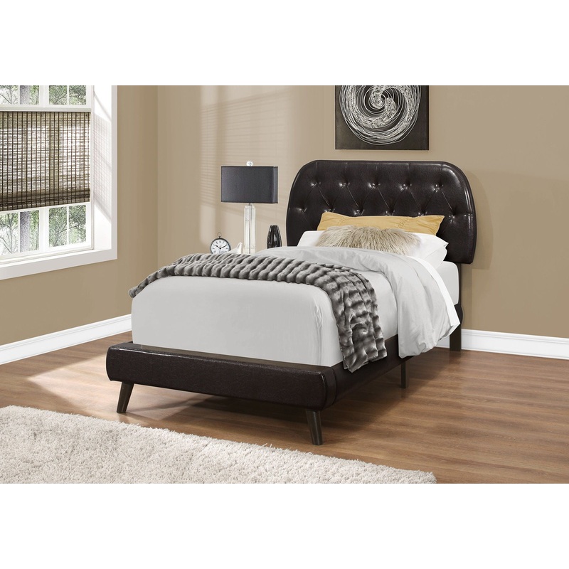 Bed Upholstered Leather Look