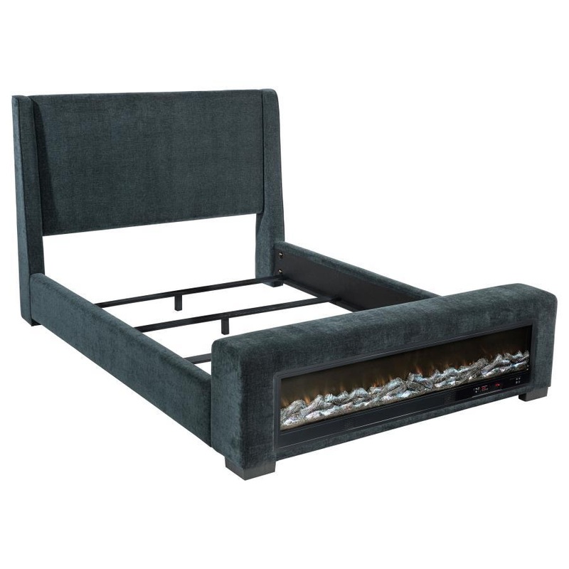 Preston – Upholstered Audio Flame Visualizer Bed