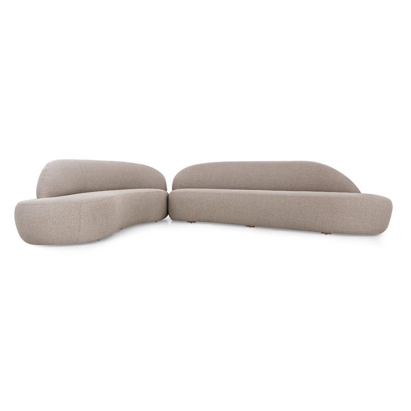 RUY Sofa in Beige fabric 98″ Right Side
