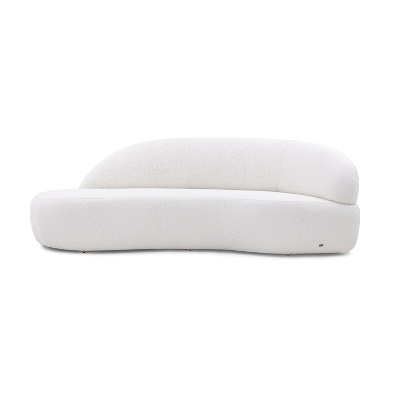 RUY Sofa in Off-White Boucle fabric Right Side