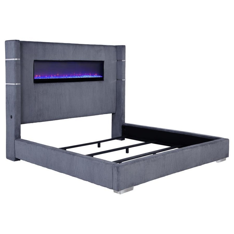 Tisdall – Upholstered Fireplace Bed