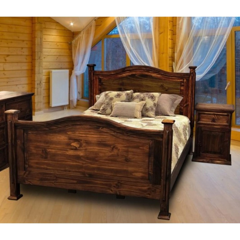 PFC Furniture Industries LA-CAM 90 Antique Twin Poster Bed LA-CAM 90 Antique Twin Poster Bed