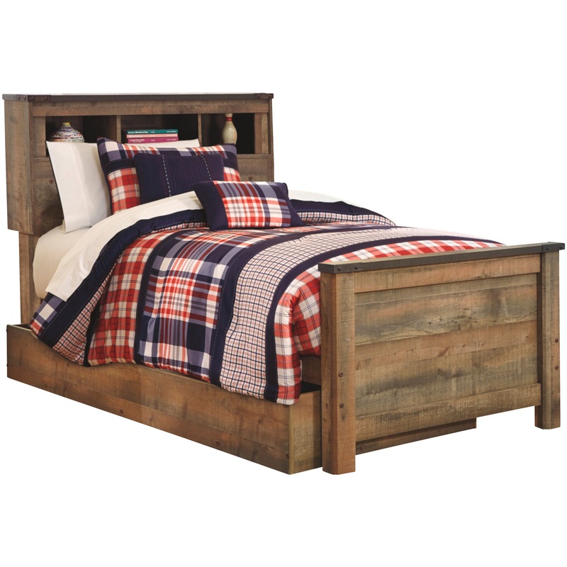 Trinell Trundle Bookcase Bed