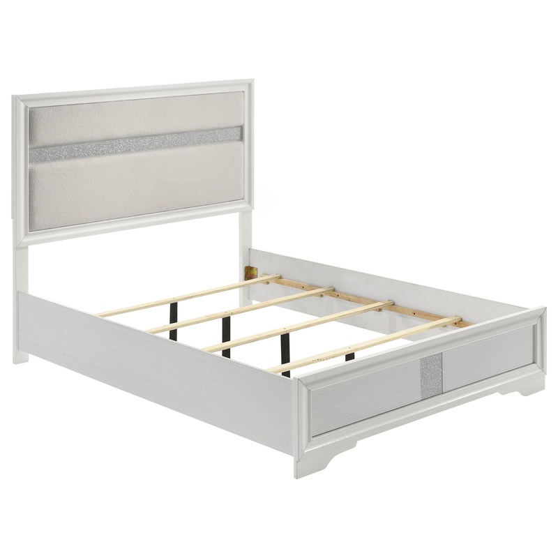 Coaster Furniture Miranda 205110F 54-inch Upholstered Full Panel Bed – White