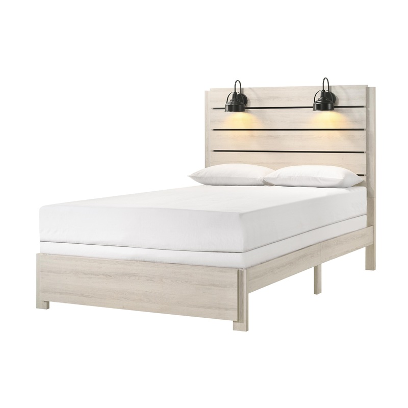 Crown Mark Carter B6810 Queen Platform Bed – White
