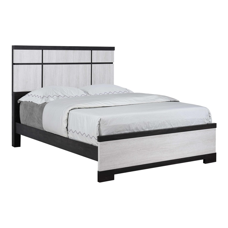 Crown Mark Remington B8162-K King Bed – Black/White