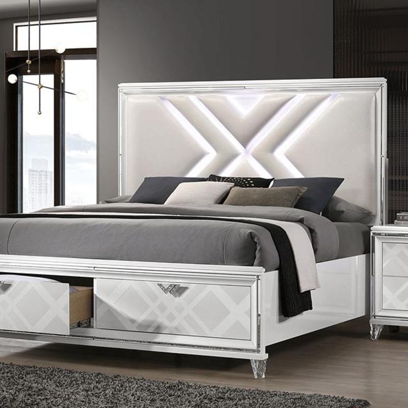 Furniture of America Emmeline FOA7147WH-Q Queen Bed