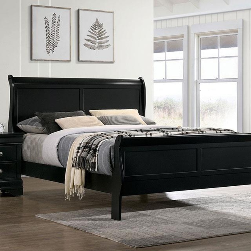Furniture of America Louis Philippe FM7866BK-T Twin Bed