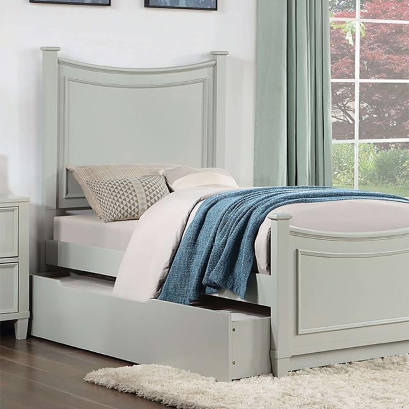 Furniture of America Lycorida CM7477GY-T Twin Bed