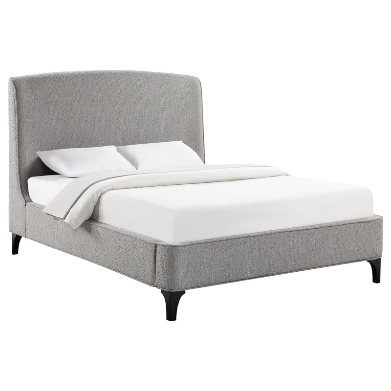 Coaster Furniture Mosby 306021KE Upholstered Eastern King Wingback Bed – Grey