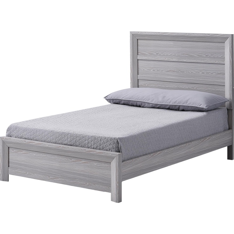 Crown Mark Adelaide B6710-T Twin Bed – Driftwood
