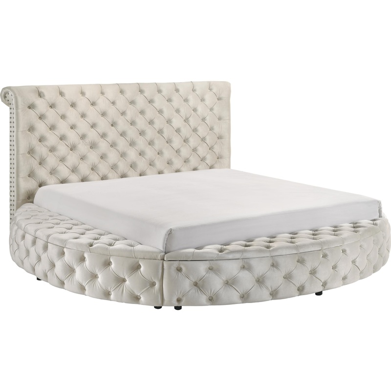 Crown Mark Brigitte 5202IV-Q Queen Bed – Ivory