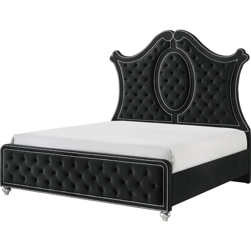 Crown Mark Cameo B2180-Q Queen Bed – Black