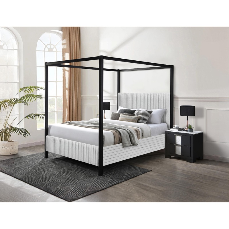 Crown Mark Cora 5262LG-K King Canopy Bed
