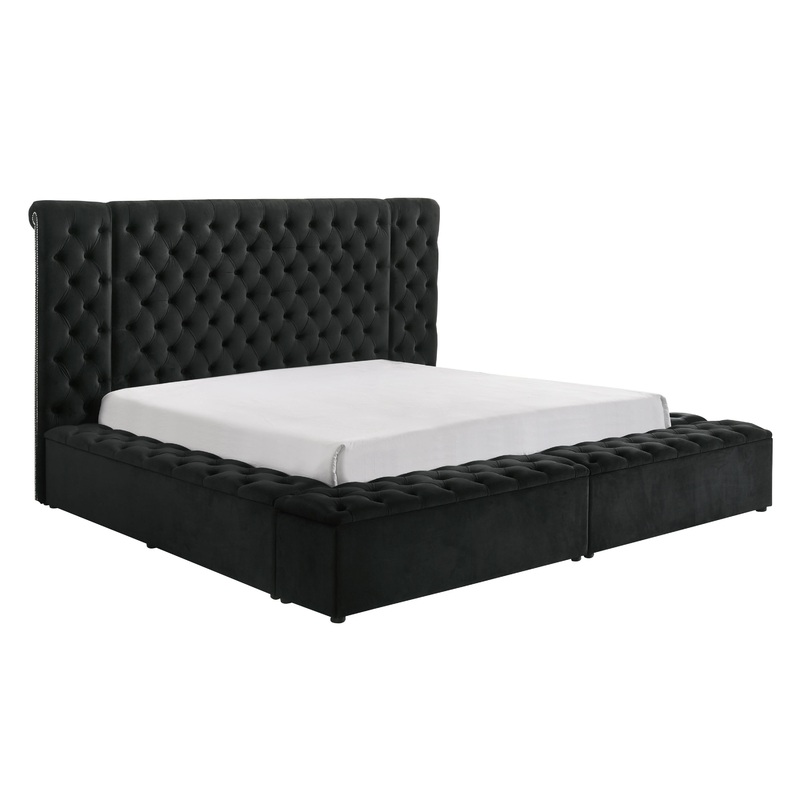 Crown Mark Liliana 5203BK-K King Bed – Black