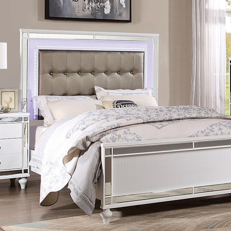 Furniture of America Brachium CM7977WH-CK-BED Cal.King Bed