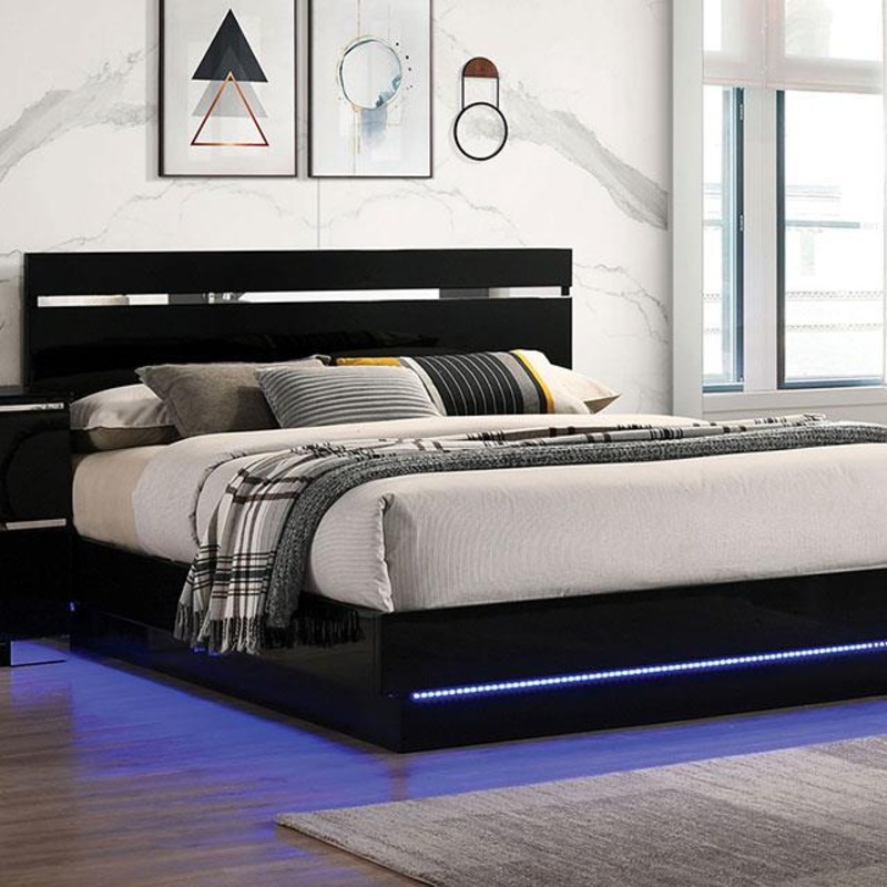Furniture of America Erlach FOA7189BK-EK-BED E.King Bed