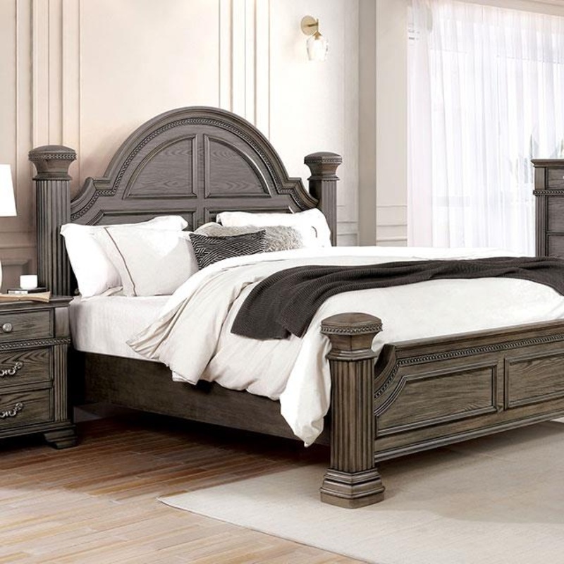 Furniture of America Pamphilos FOA7144GY-EK-BED E.King Bed