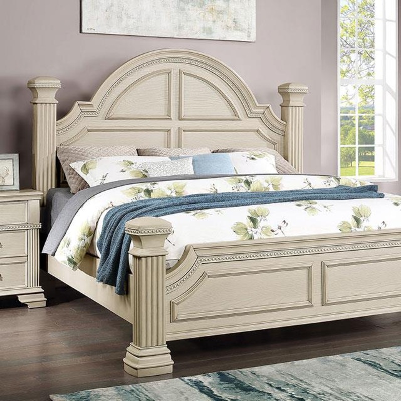 Furniture of America Pamphilos FOA7144WH-CK-BED Cal.King Bed