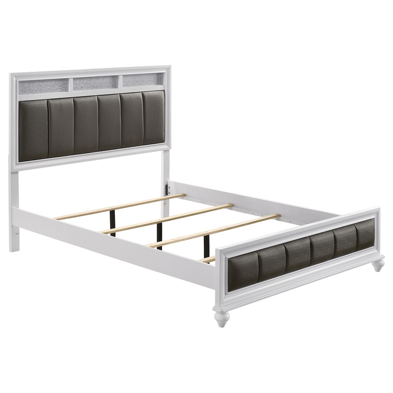 Coaster Furniture Barzini 205891Q Wood Queen Panel Bed – White