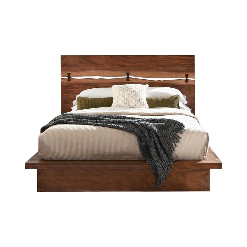 Coaster Furniture Winslow 223250SQ Wood Queen Storage Panel Bed – Smokey Walnut