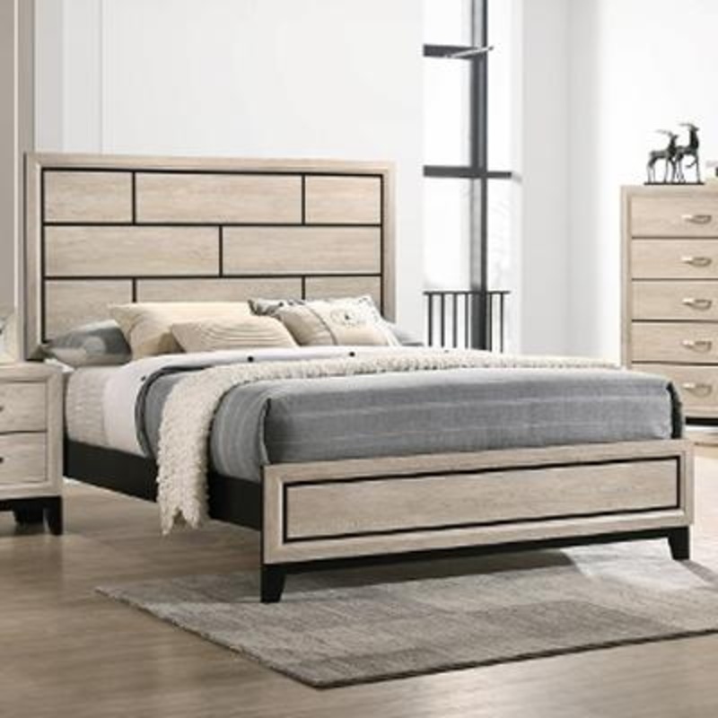 Crown Mark Akerson B4630-K King Bed – Drift Wood