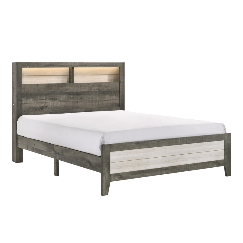 Crown Mark Rhett B8170-Q-BED Queen Bookcase Bed