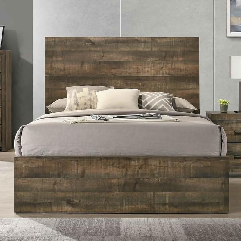 Elements International Bailey BY500KB King Panel Bed