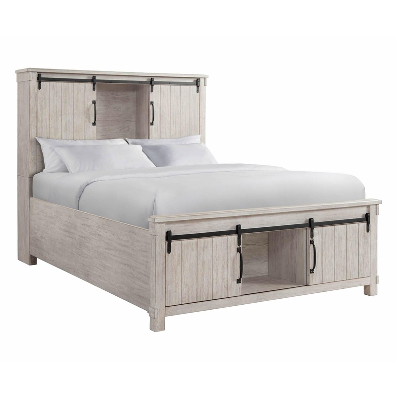 Elements International Scott SC670QB Queen Platform Storage Bed